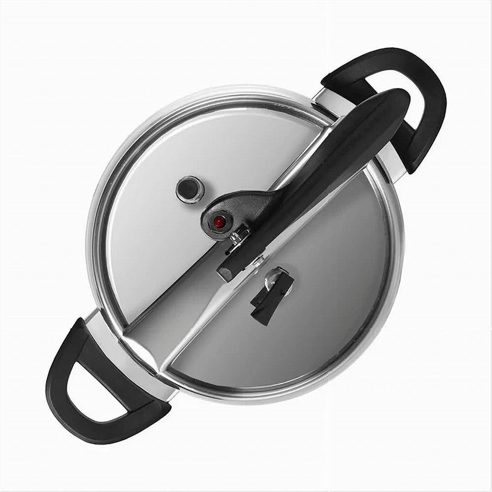 Trade Shop - Pentola A Pressione In Acciaio Inox Capacità 8lt Diametro 22cm Manico Ergonomico -