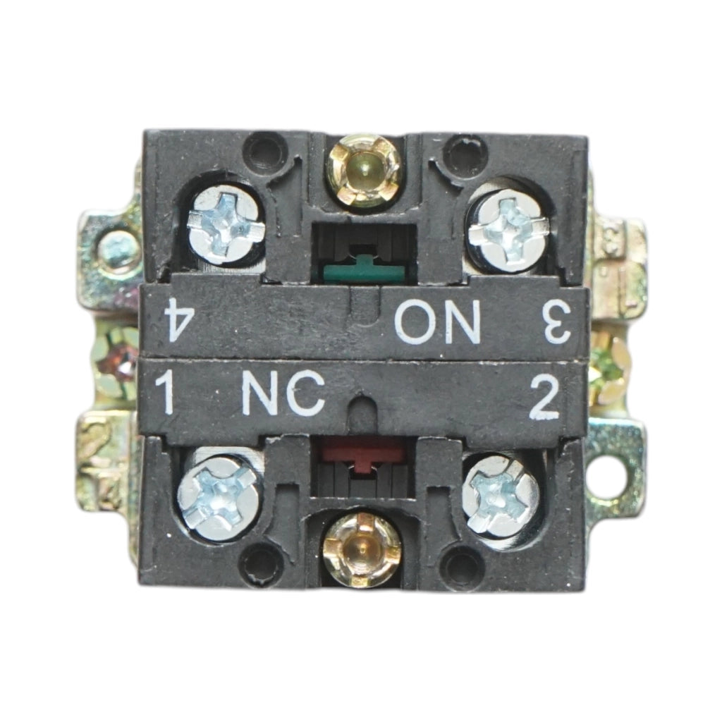 Selettore a 2 posizioni nero con blocco 1NO+1NC, 400V/10A, LAY5-BD25C Breckner Germany