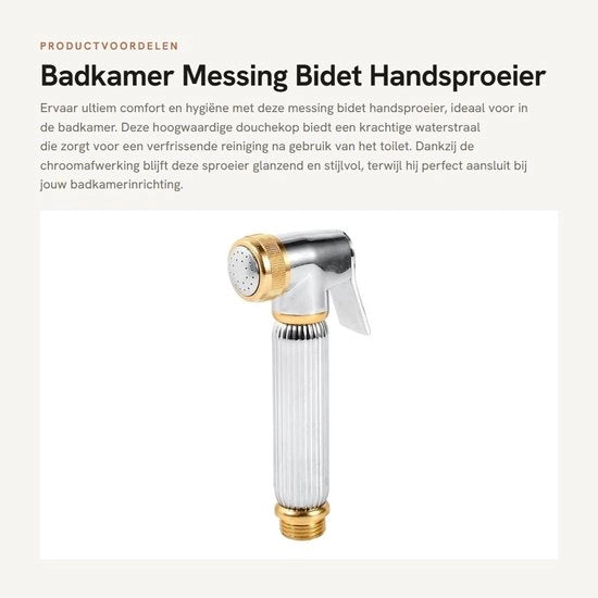Bidet a mano - Doucha per la toilette - Alta pressione spruzzatore - Pulizia igienica - Igiene femminile - Infezioni delle vie urinarie - Assistenza clienti rapida - Doucha per la toilette