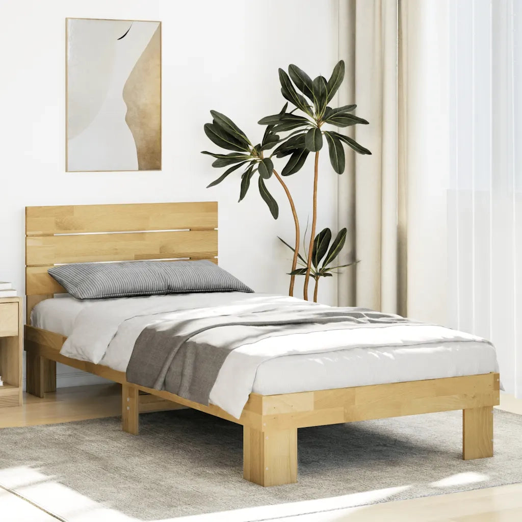 Struttura Letto con Testiera senza Materasso 75x190 cm 3315727