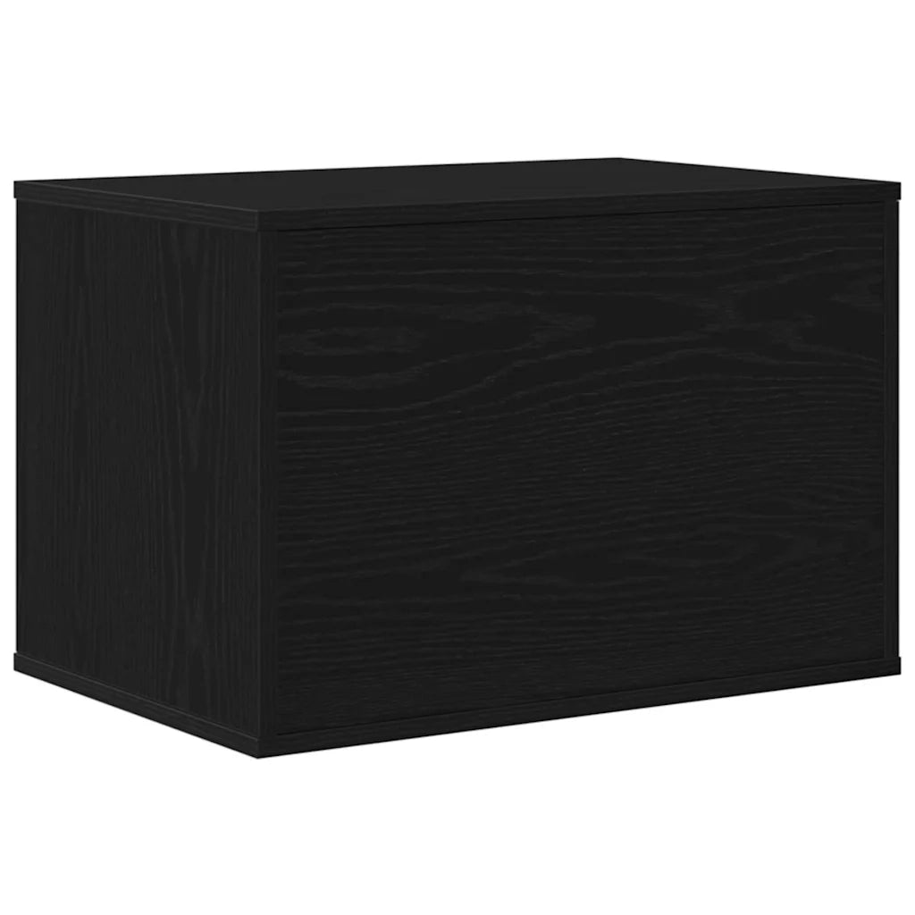 Lettiera per gatti in rovere nero 60x40x40 cm in legno ingegnerizzato 865986