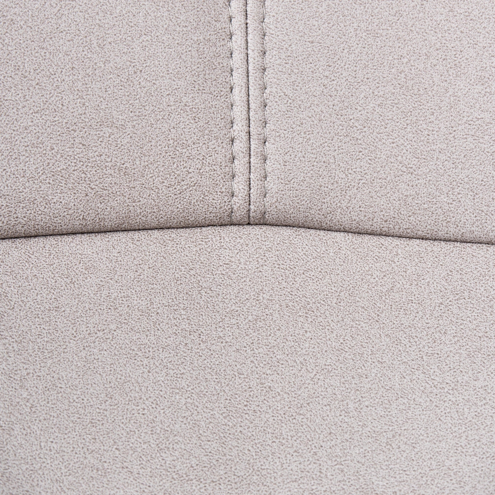 Poltrona girevole in ecopelle grigio chiaro con base girevole e schienale alto poltrona ergonomica