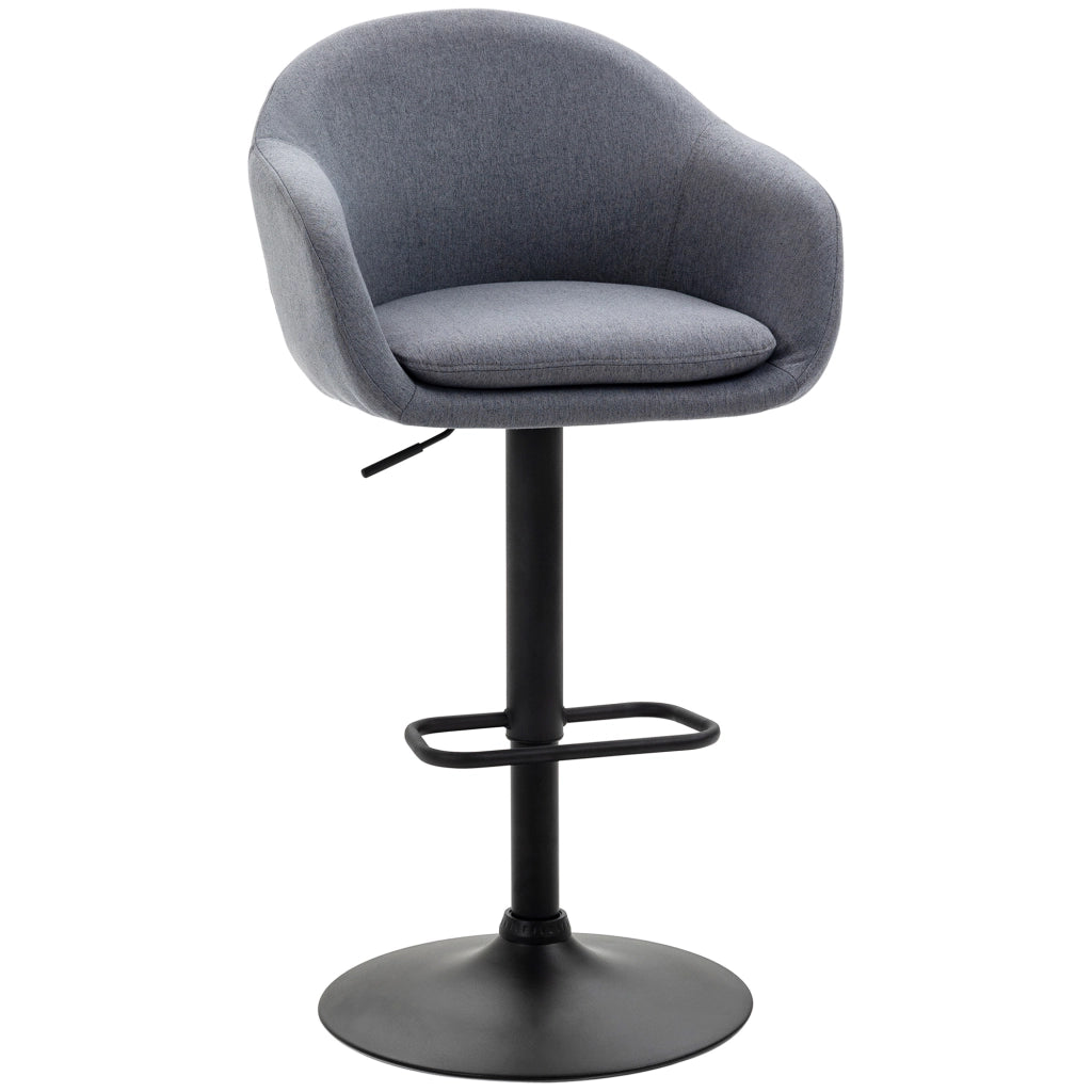SGABELLO DA BAR regolabile in altezza 54x54x112 cm grigio scuro