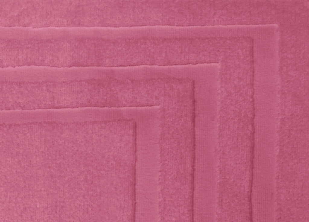 Tappeto Casa Bagno Morbido 50x65cm Tinta Unita 100% Cotone Modello Sophie - Tappeto - Fucsia