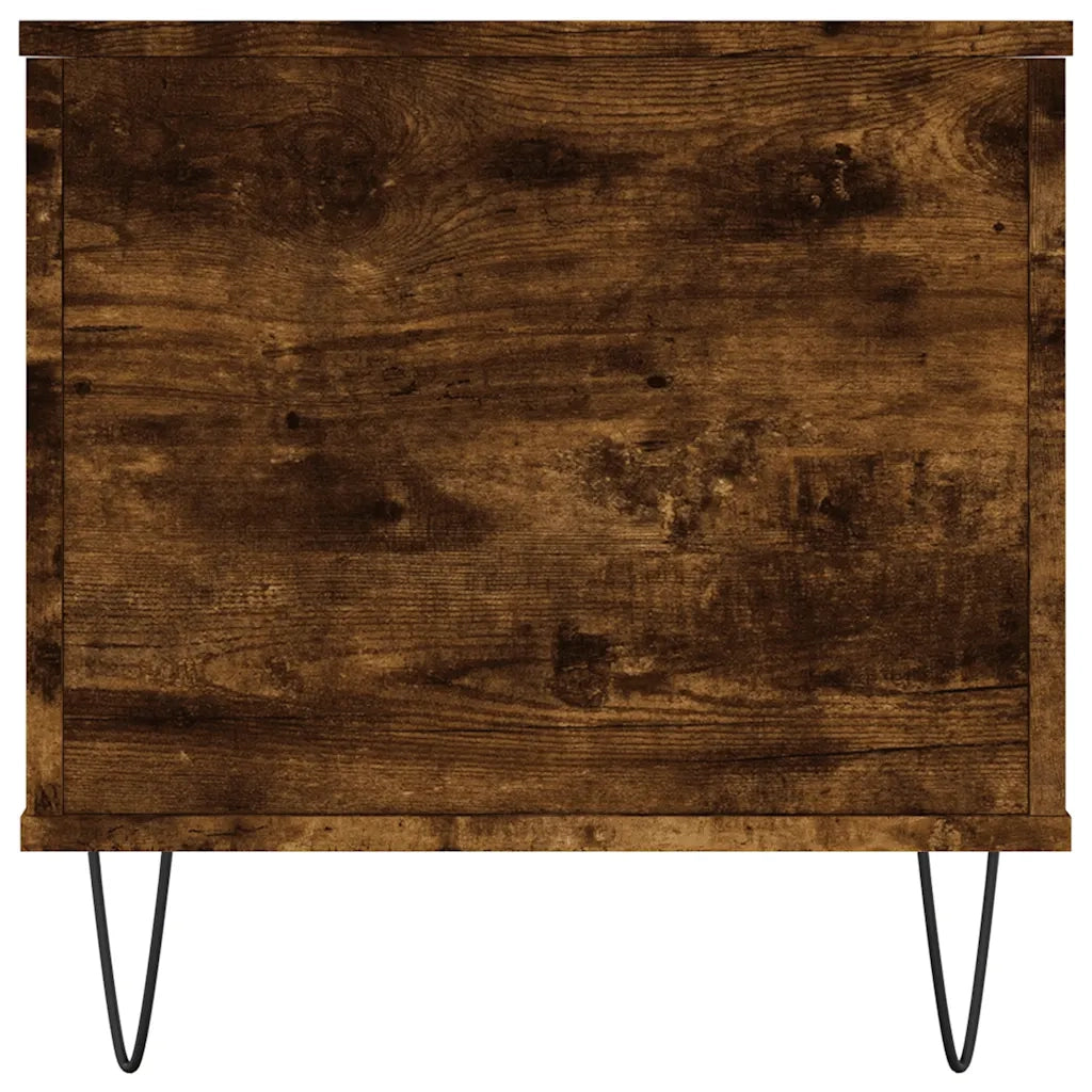 Tavolino da Salotto Rovere Fumo 90x44,5x45 cm Legno Multistrato 830977