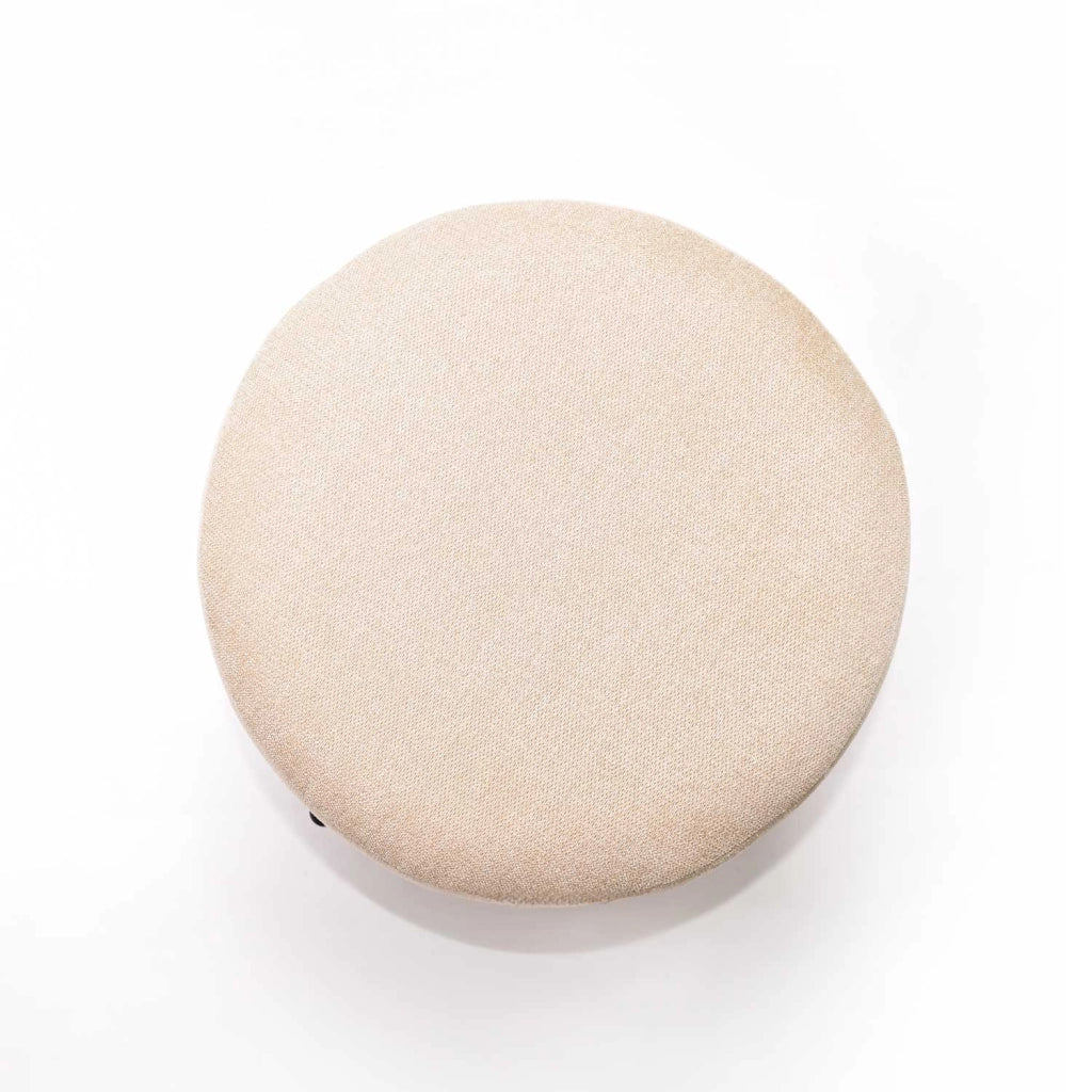 BONN LINEN - Pouf piccolo tondo in tessuto