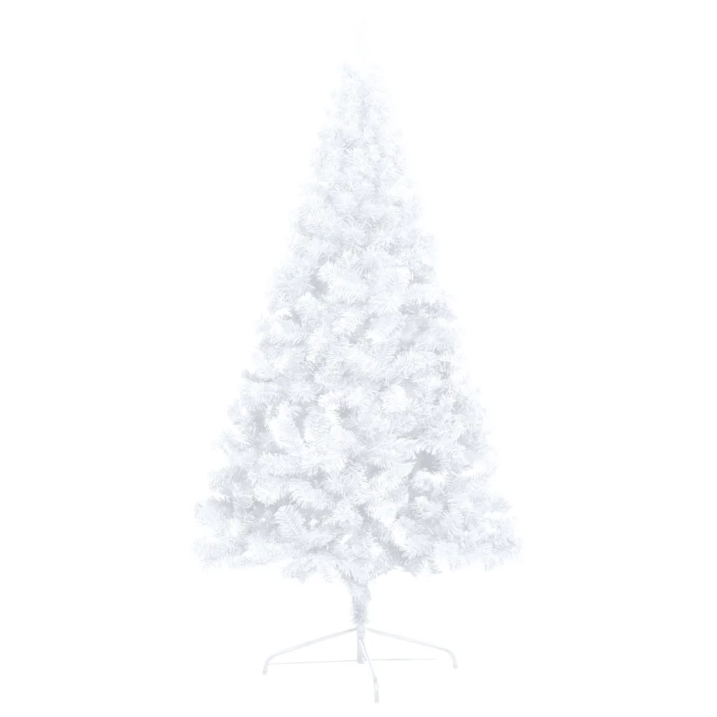 Set Albero Natale Artificiale a MetÃ  LED Palline Bianco 150cm  cod mxl 26950