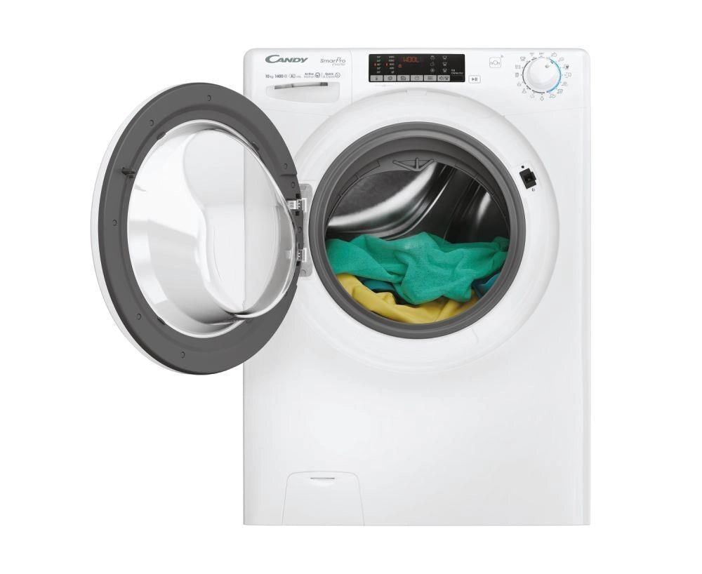 Candy Smart Pro Inverter Lavatrice 10 kg, Classe A-10%, 1400giri, Bianco, CO 4104TWM/1-S