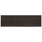 Piano Tavolo | Superficie Tavolo | Piano Scrivania Marrone 180x50x(2-6) cm Rovere Massello Trattato