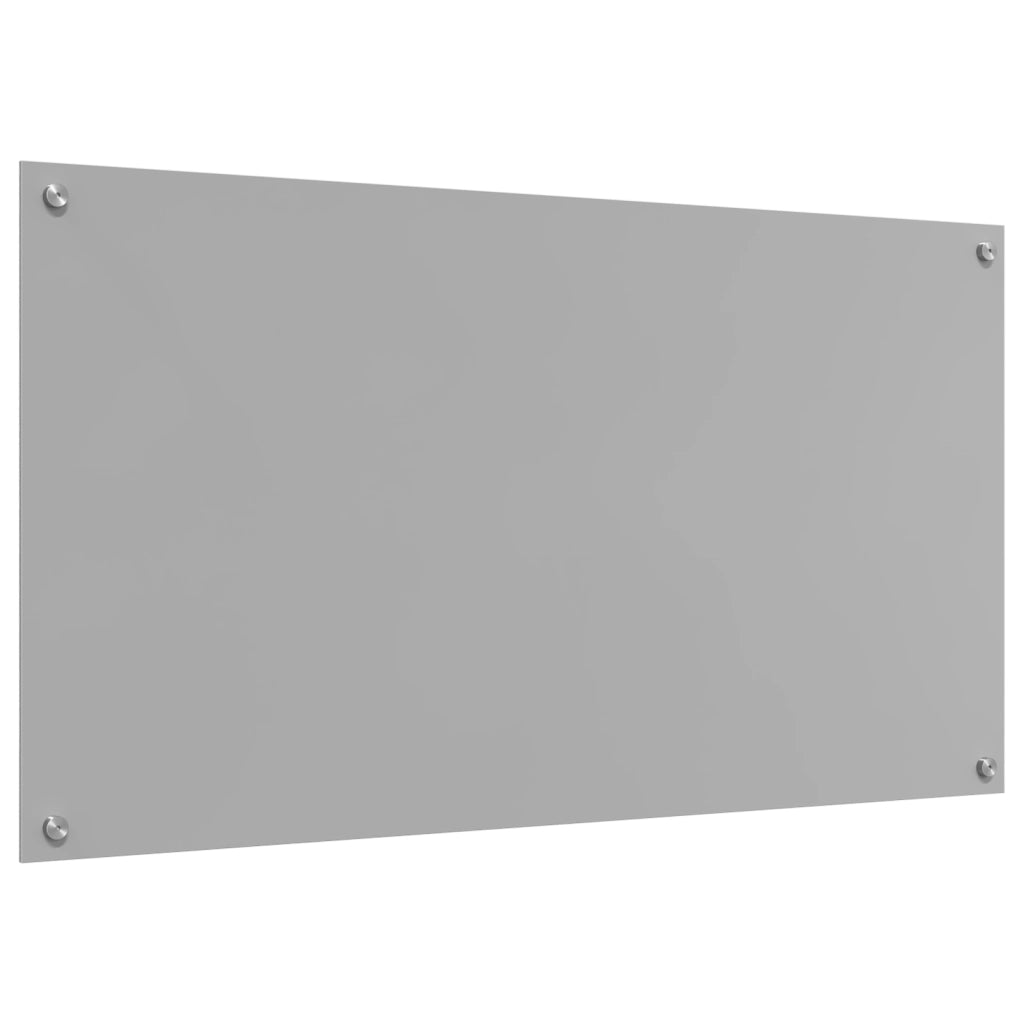 Schienale Cucina Grigio Chiaro 110x60x0,6 cm Vetro Temperato di