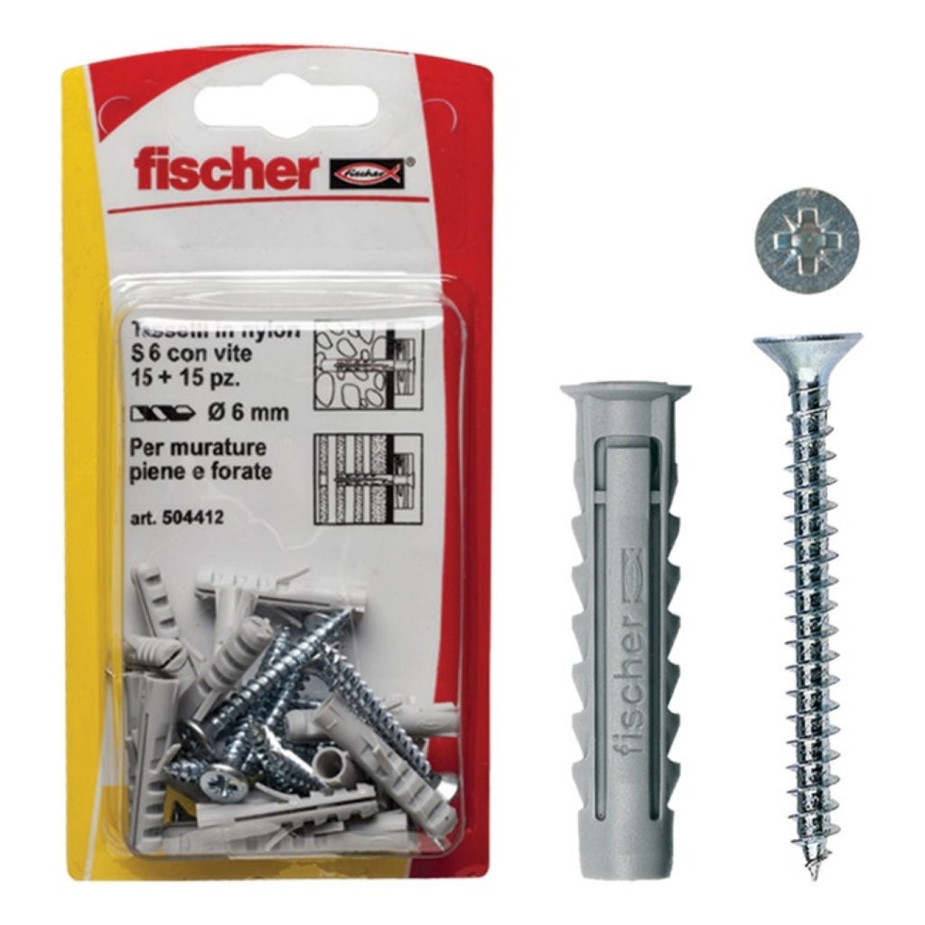 Tasselli Nylon Sx 4 Sk Set 5 Pezzi - Fischer