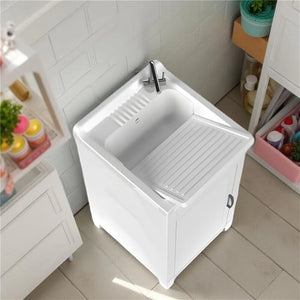 MOBILE LAVATOIO IN RESINA RESISTENTE AI DETERGENTI E AGLI ACIDI DI USO COMUNE PER ESTERNO E INTERNO 45X50X85 CM