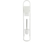 Set di toilette in posizione verticale spazzola per il water spazzola per il water in acciaio inossidabile bianco 15,7x29x79cm
