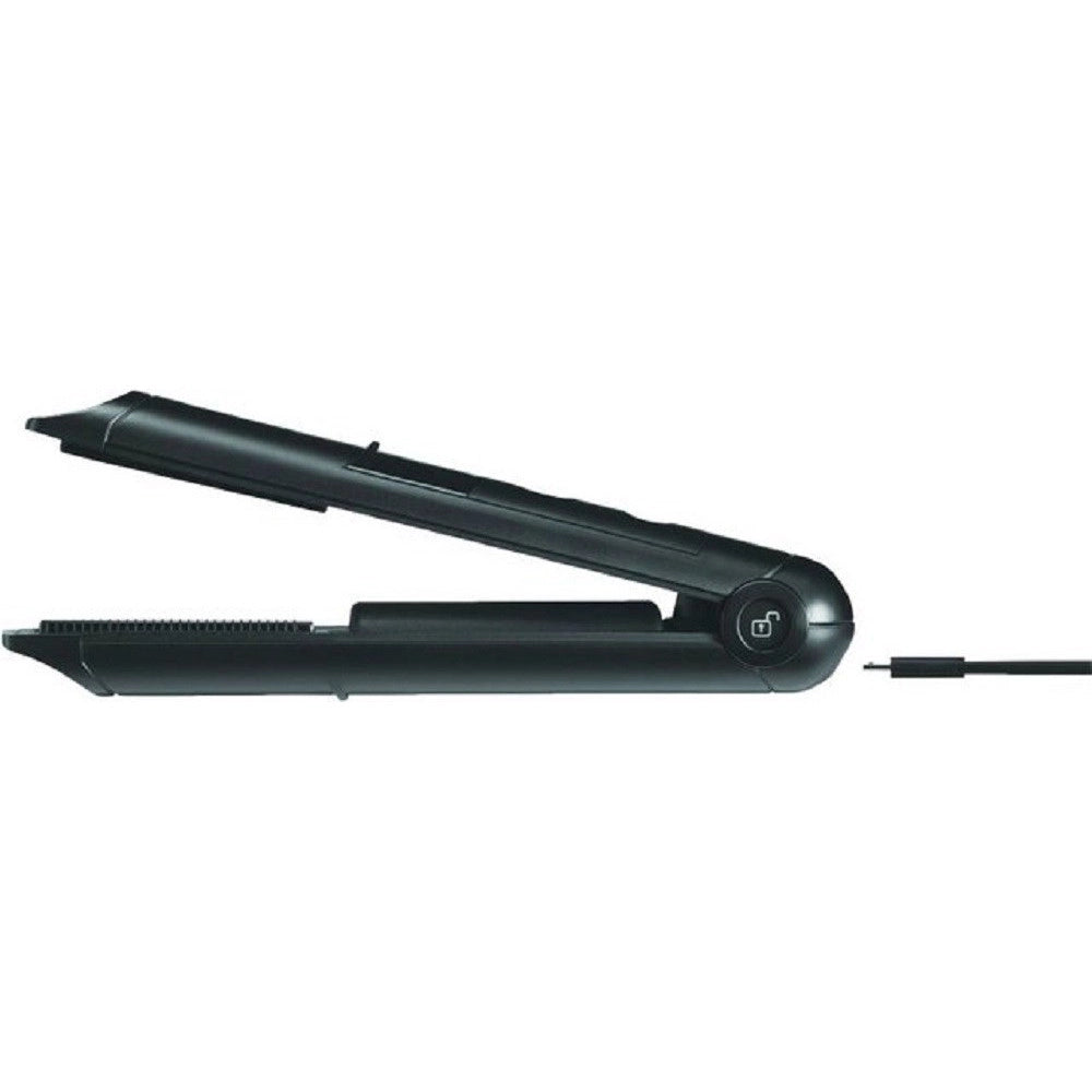 Trade Shop - Mini Piastra In Ceramica Capelli Lisci Ricaricabile Da Viaggio Borsa 205°c Gm-2975 -