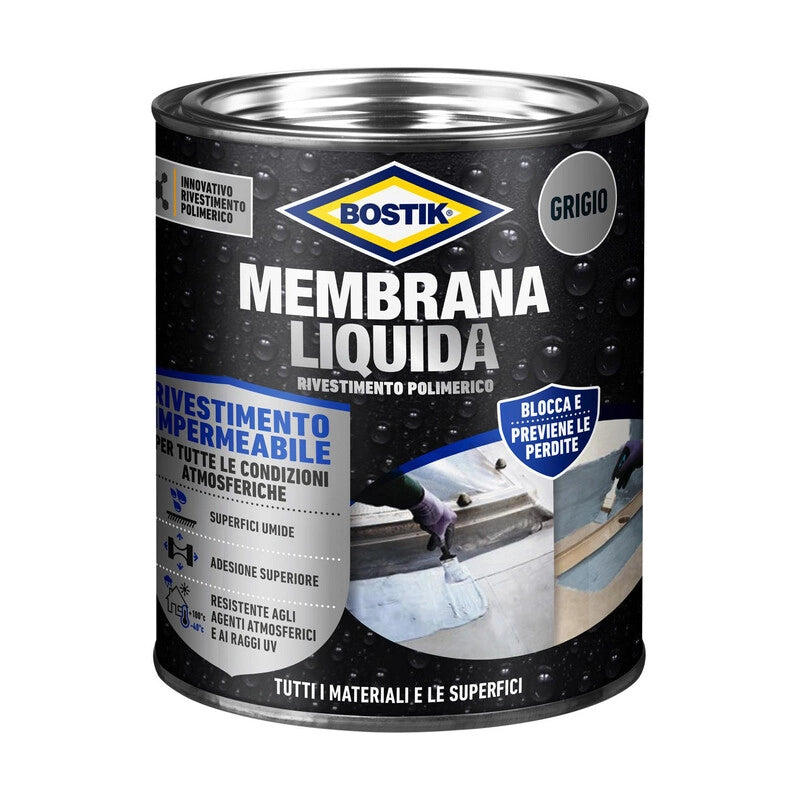 BOSTIK MEMBRANA LIQUIDA RIVEST POLIM 1 KG GRIGIO