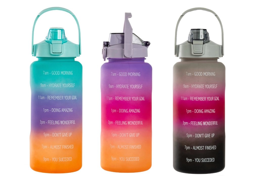 Borraccia Motivazionale Multicolor Sun 2 Litri Bevande Fredde