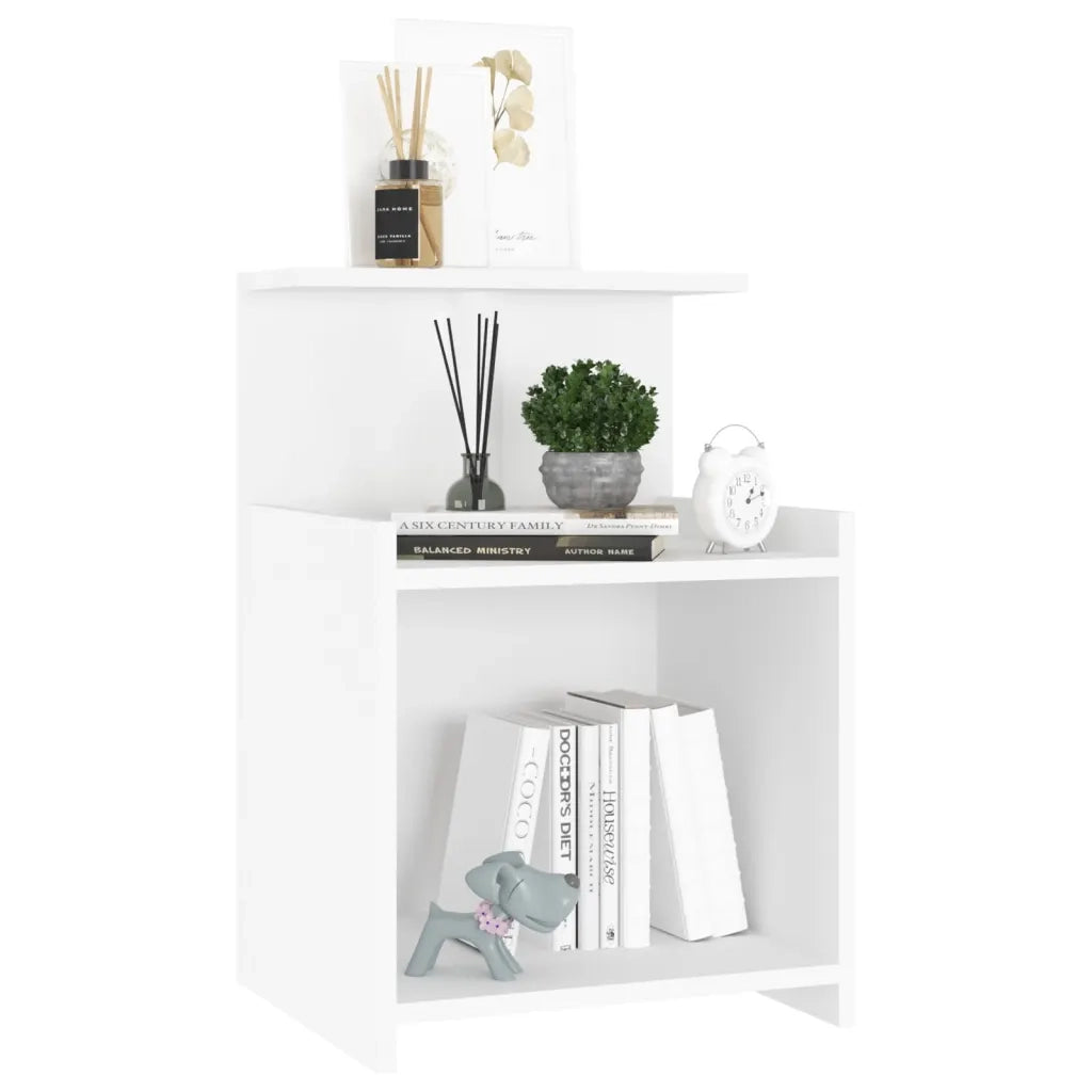 Comodino Bianco 40x35x60 cm in Truciolato cod mxl 63927