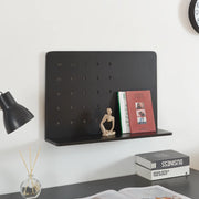 Mensola da Parete Dønna 60 x 15 x 40 cm Nero [en.casa]