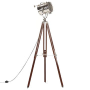 Lampada da Terra a Treppiede Legno Massello di Mango 180 cm CFW8888025