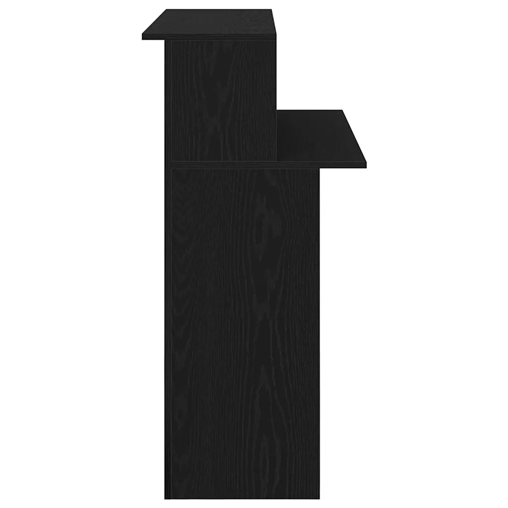 Banco Reception | Scrivania | Tavolo da Ufficio Nero 100x50x103,5 cm in Legno Multistrato