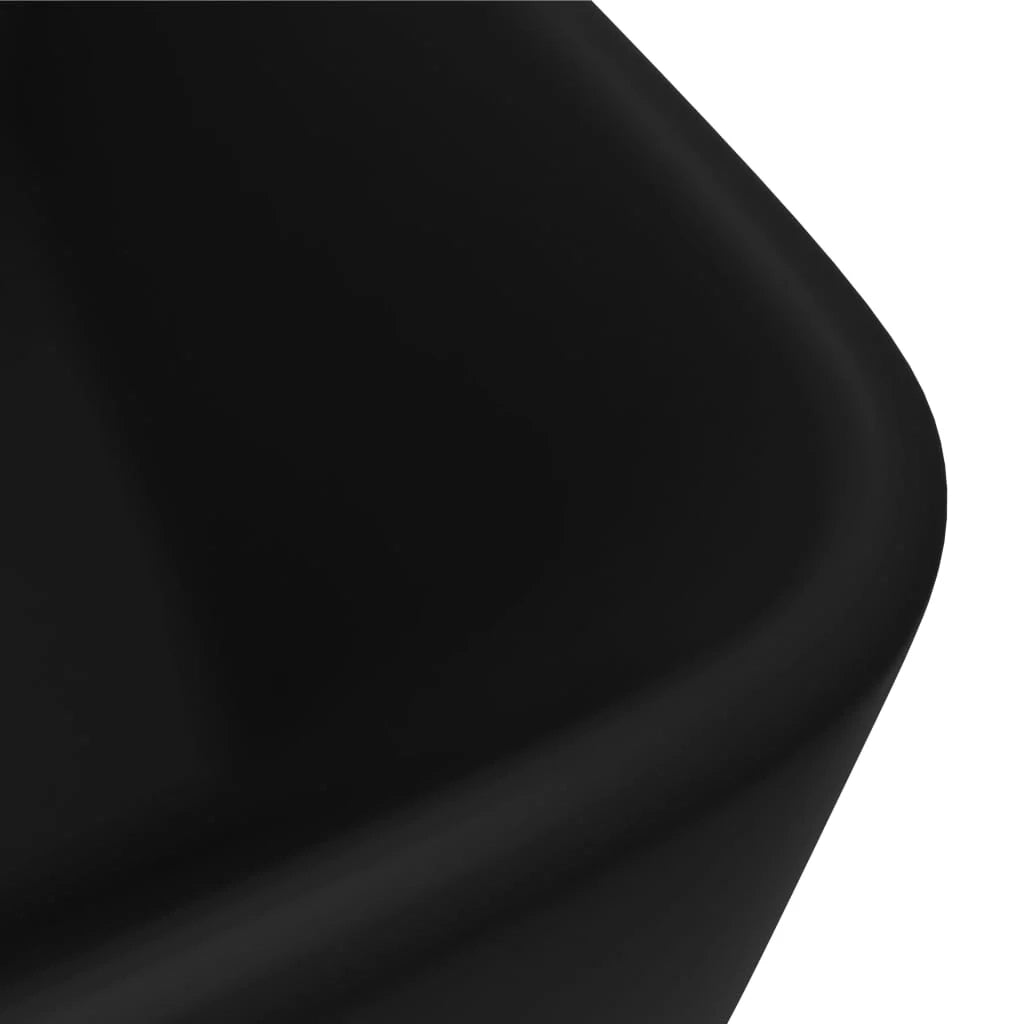 Lavandino da bagno di lusso 41 cm ceramica nera opaca 02_0002794