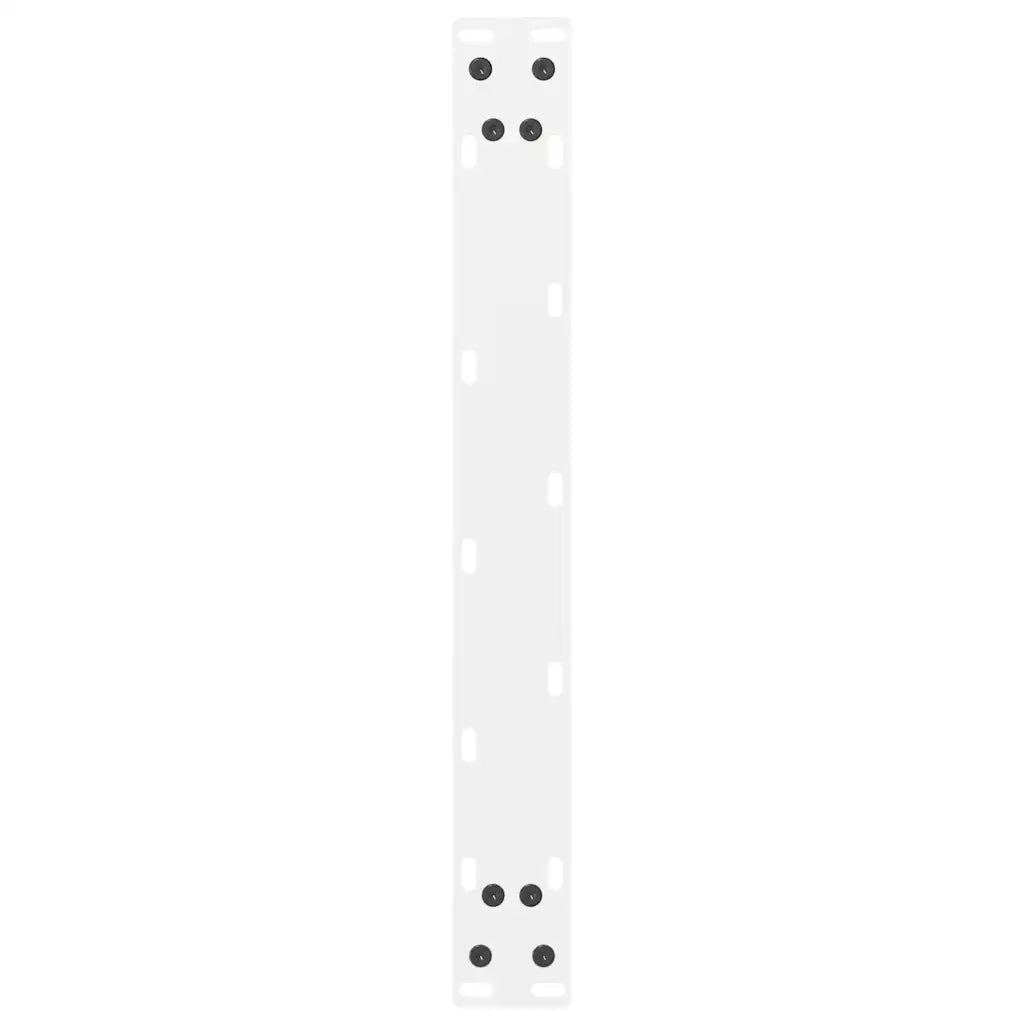 Gambe per Tavolino da Caff¨¨ Bianche 2 pz-Set di 2 Gamba per Tavolo 50x(42-43) cm Acciaio