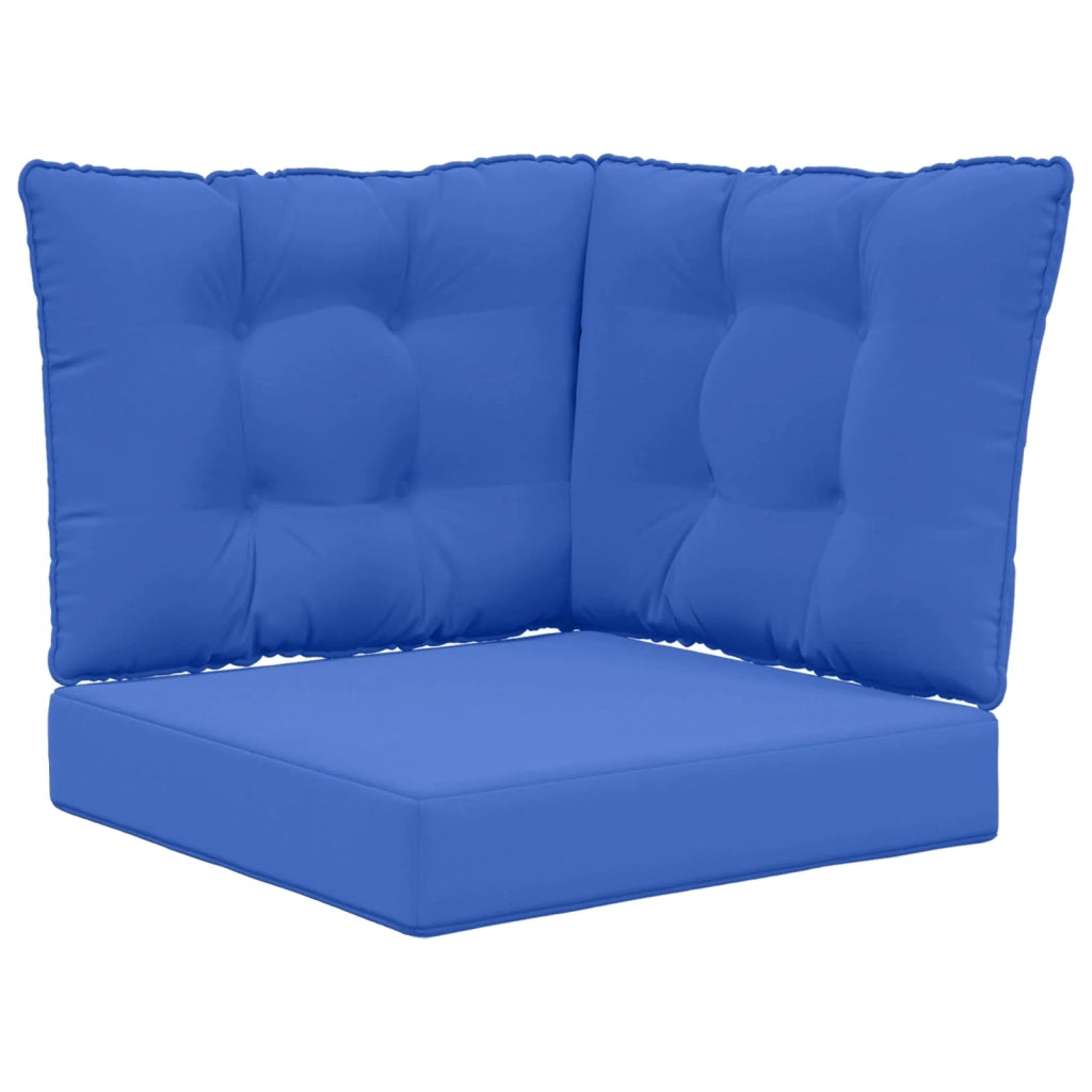 Cuscino per divano da esterno 3 pcs Blu Reale Poliestere