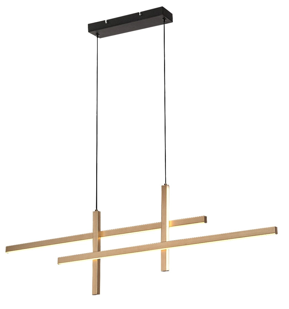 Lampada a sospensione LED Rabalux Severine nero oro 40W