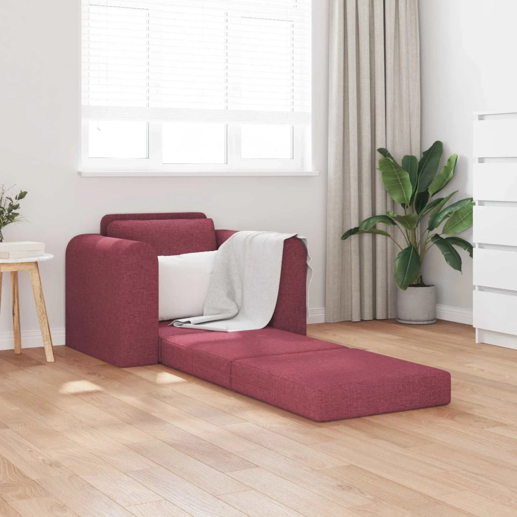 Divano letto Rosso Vino 98 x 71 x 83 cm Tessuto 4106658