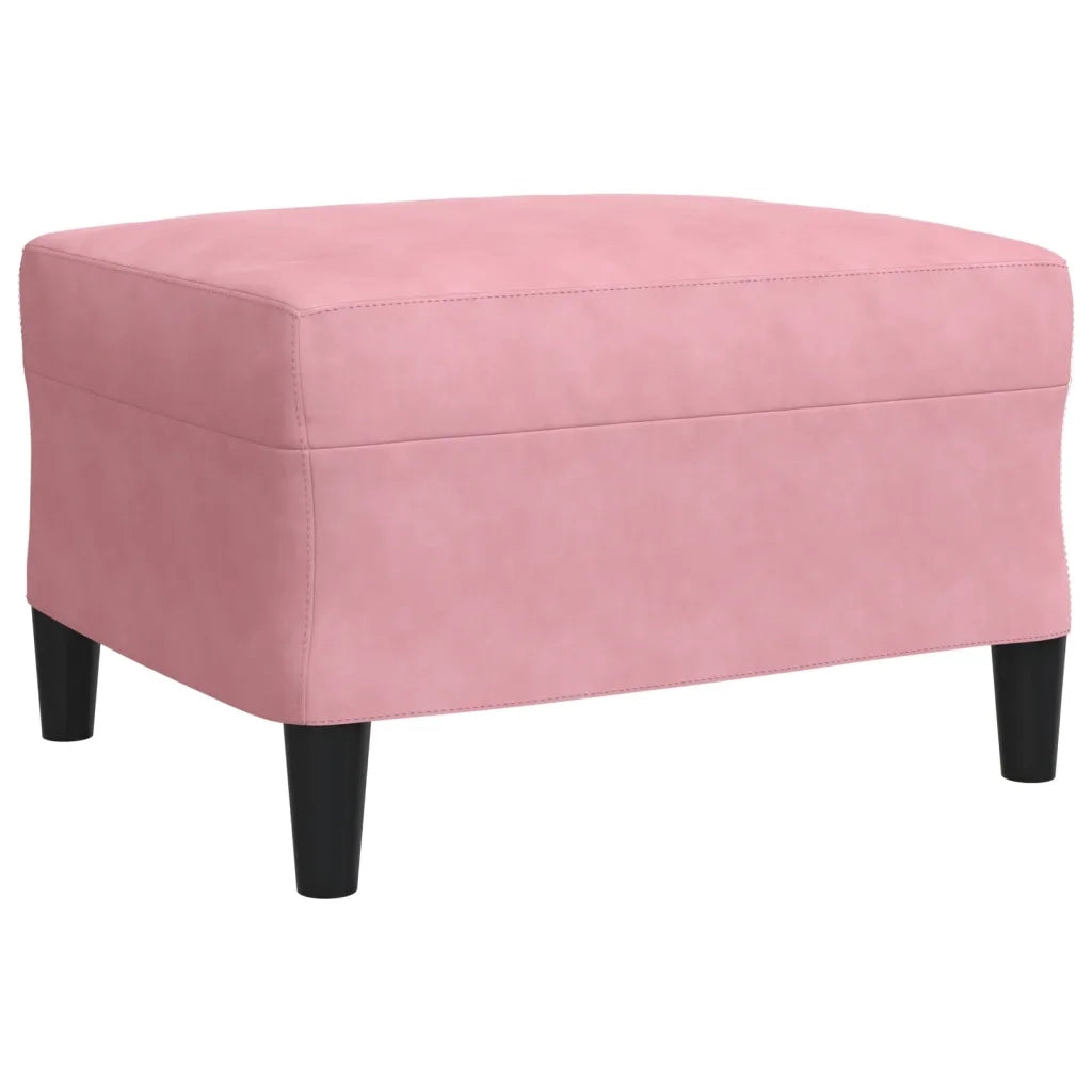 vidaXL Set di Divani 3 pz con Cuscini rosa in Velluto