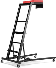Creeper Pieghevole per Motore, Creeper per Motore Auto con Altezza Regolabile e Angolazione, 4 Ruote, Piattaforma Imbottita, Capacità Carico 180kg, per Garage e Officina di Riparazione