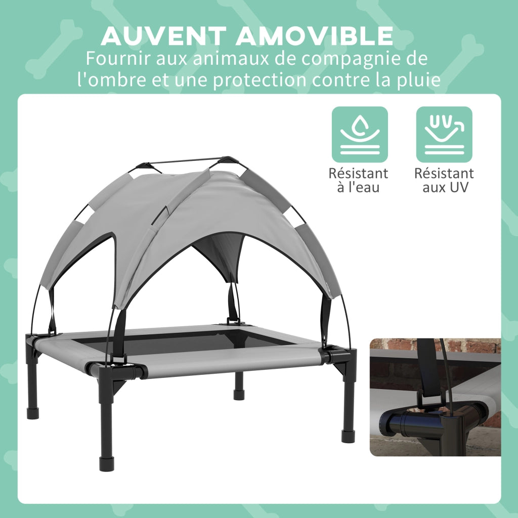 Letto per cani e gatti con trasportino ¨C zephmum ¨C 76x61x69.5 cm grigio