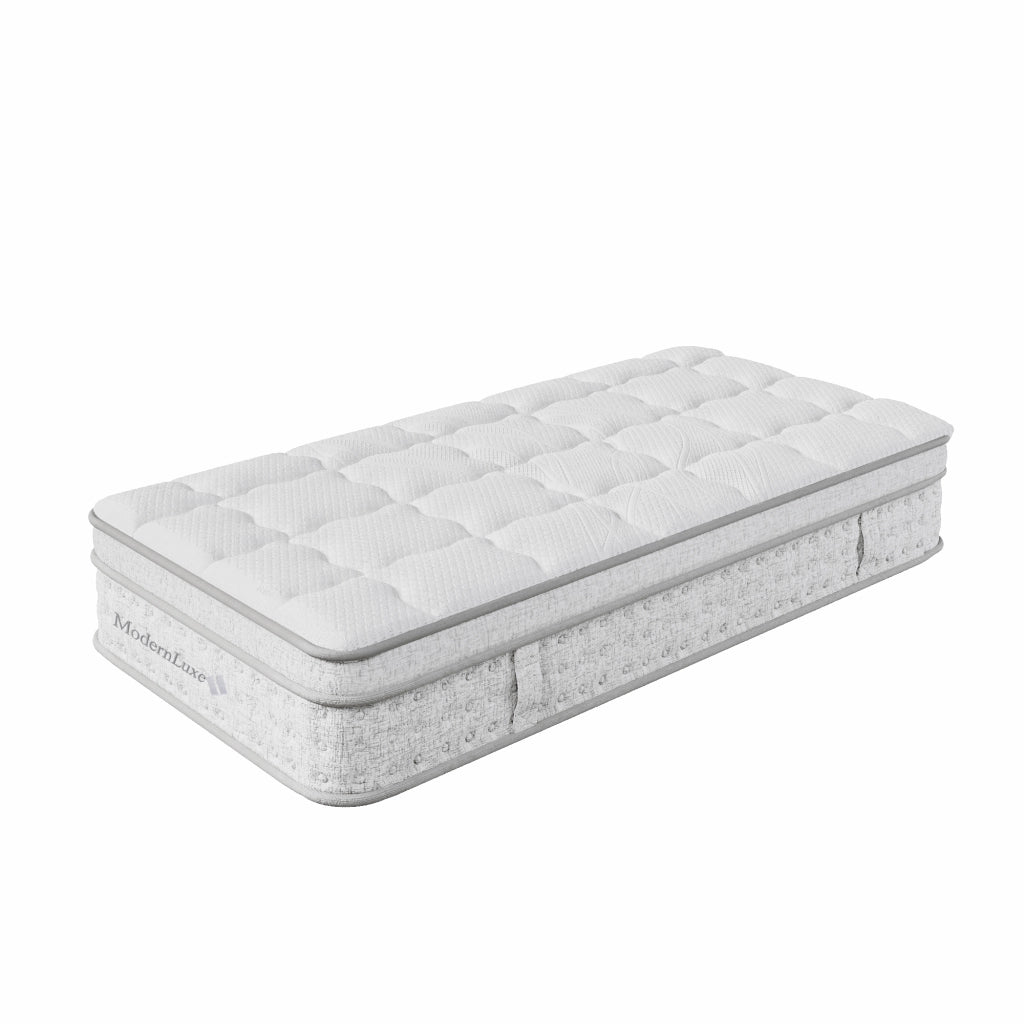 Materasso ibrido a molle insacchettate bianco 90x200 cm