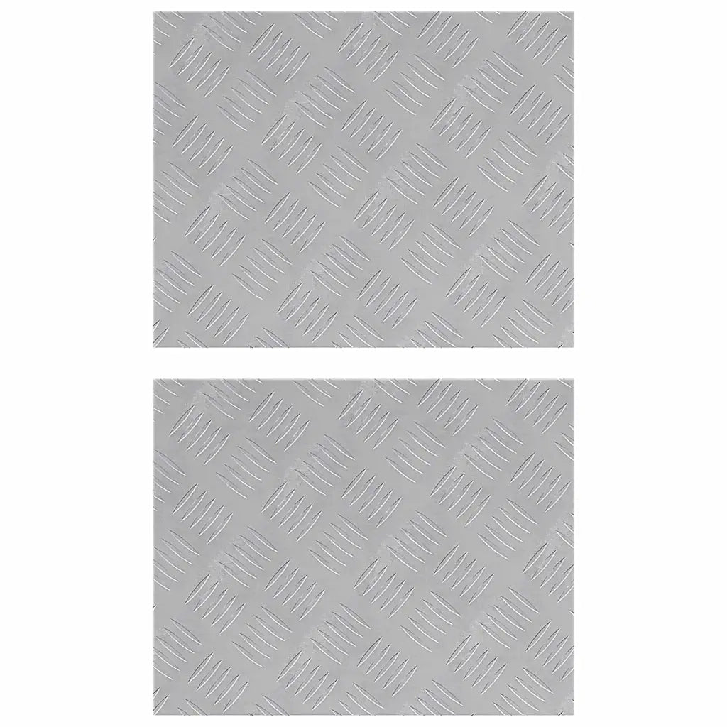 Gradini per Scale 2 pcs Argento 50 x 40 cm Alluminio 4104319