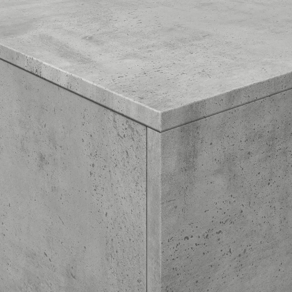 Tavolino da salotto | Tavolino da caff¨¨ | Tavolino da Soggiorno con Luci LED Grigio Cemento 90x50x40 cm