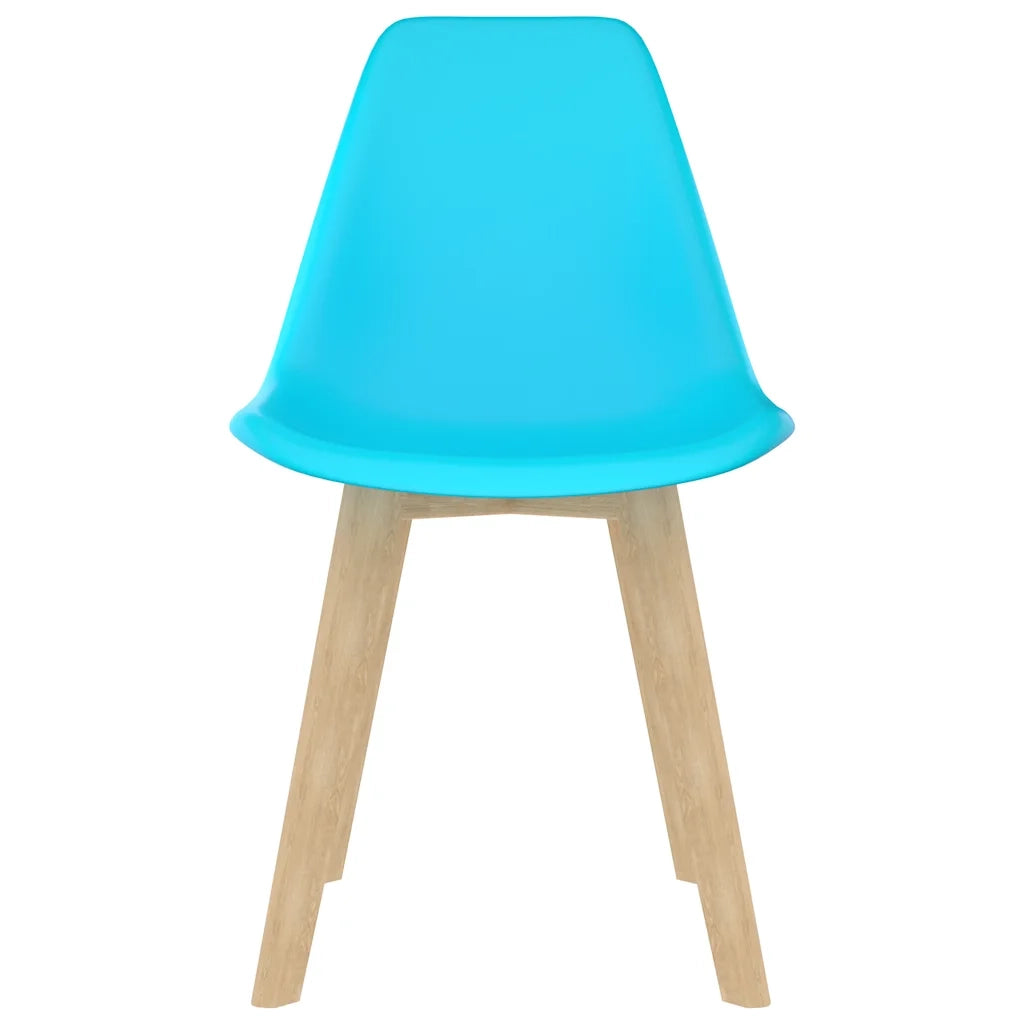 Sedie da Pranzo 6 pz Blu in Plastica cod mxl 56636