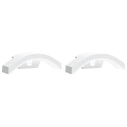 Set di 2 applique LED da esterno con sensore di movimento 27,5 x 7 x 10 cm alluminio bianco 02_0056595