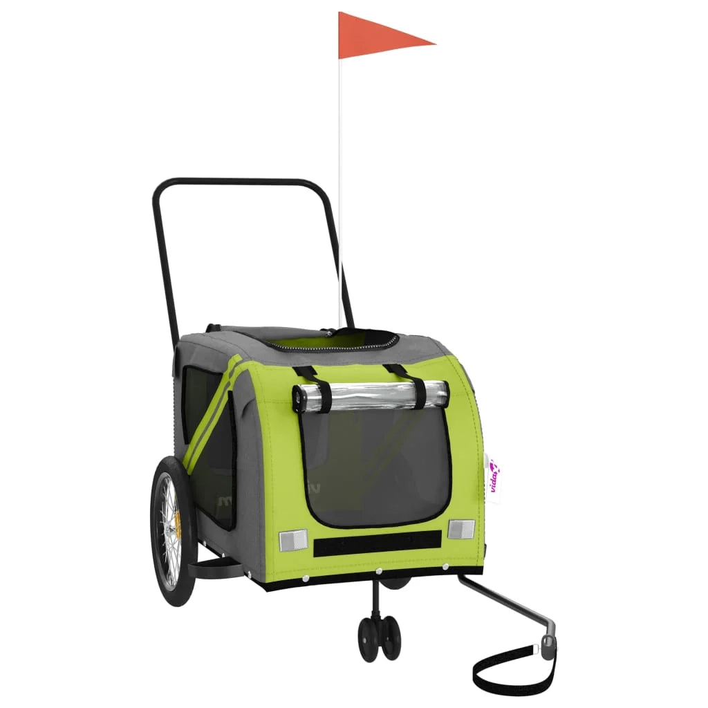 Rimorchio/carrello per animali domestici verde 02_0044283