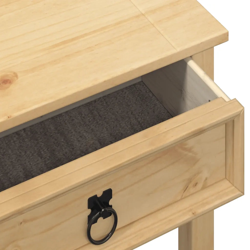 Tavolino Consolle-Tavolino da soggiorno-Tavolo Corona 55x35x73 cm in Legno Massello di Pino