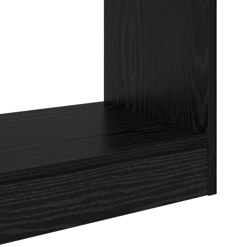 Armadio per Libri 3 livelli 37 x 30 x 103 cm Rovere nero 880455