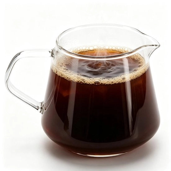 Caffettiera 650ml - Parte superiore in vetro - Vetro termoresistente - Progettata per la sicurezza - Translucido - Adatto per 3-4 persone