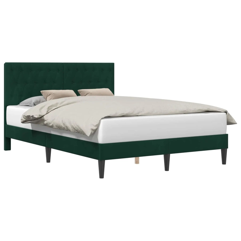Struttura del letto Verde Scuro 120 x 200 cm Velluto 42027657