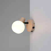 SPOT E14 BOBA H14CM BEIGE/VETRO BIANCO