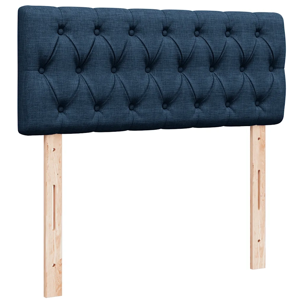 Pouf Letto con Materasso Blu 120x200 cm in Tessuto 3311538