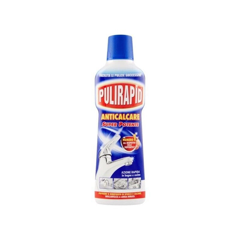 SET 8 PZ PULIRAPID ANTICALCARE PER  ACCIAIO INOX E CERAMICA DA 500 ML