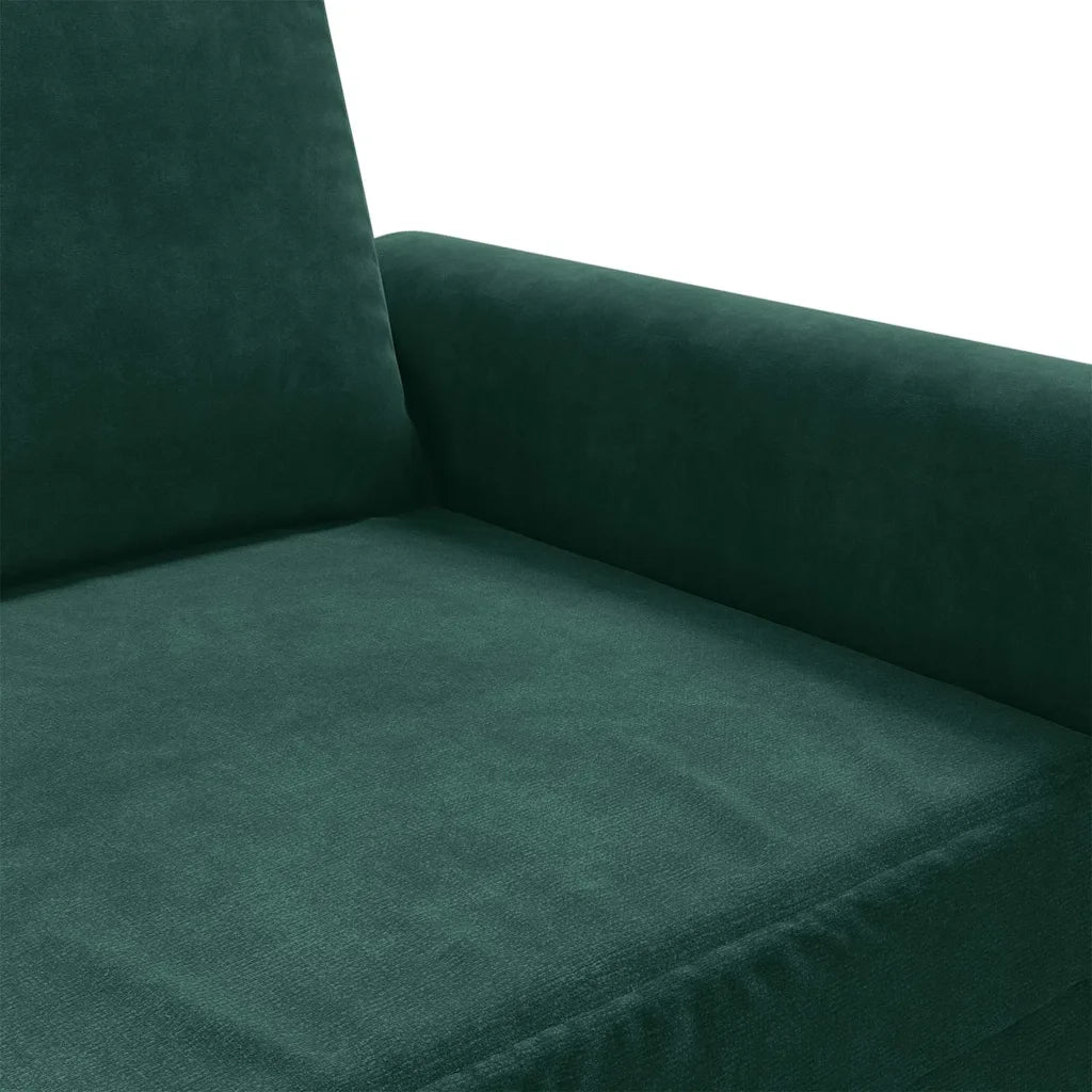 Divano Sedia-Poltrona Verde Scuro 60 cm Velluto 903711