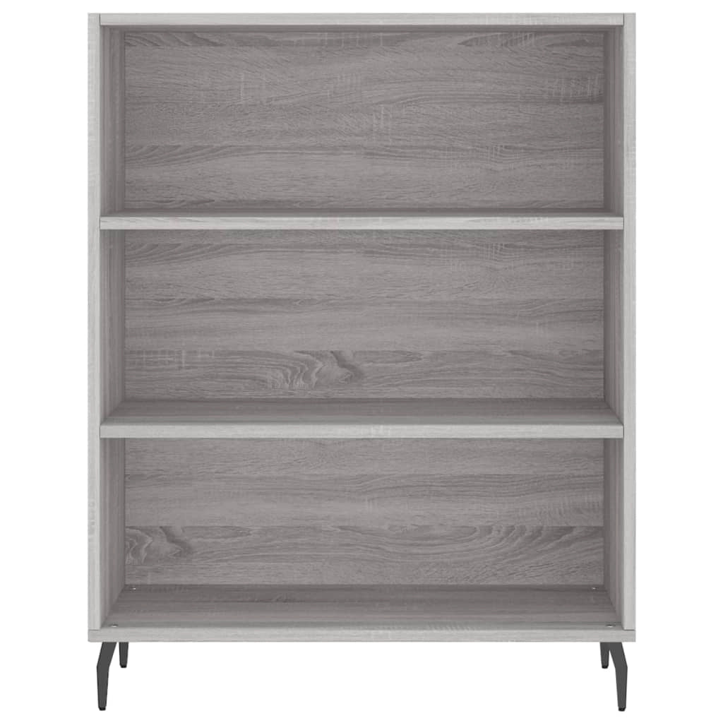 Buffet credenza cassettiera armadio mobile contenitore organizer cucina soggiorno salotto rovere Sonoma alto 69,5 x 34 x 180 cm legno ingegnerizzato grigio 02_0035570