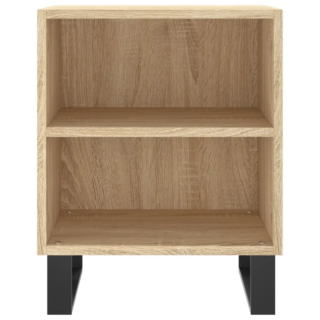 Set di 2 Comodini | Armadio da Notte | Mobiletto da notte Rovere Sonoma 40x30x50 cm in Legno Multistrato