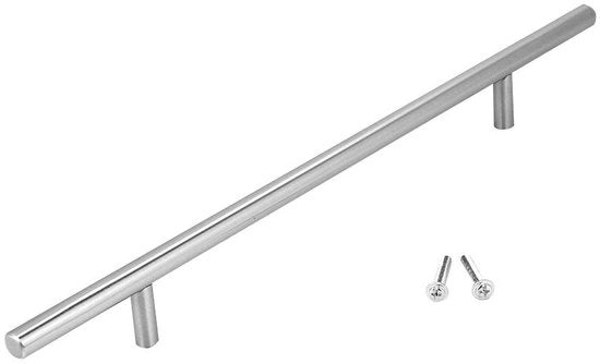 Maniglia da cucina 400 mm - Maniglia T - Maniglie per armadi - Acciaio inossidabile - Spaziatura fori 256 mm - Sostenibile e leggero - Maniglia per armadi