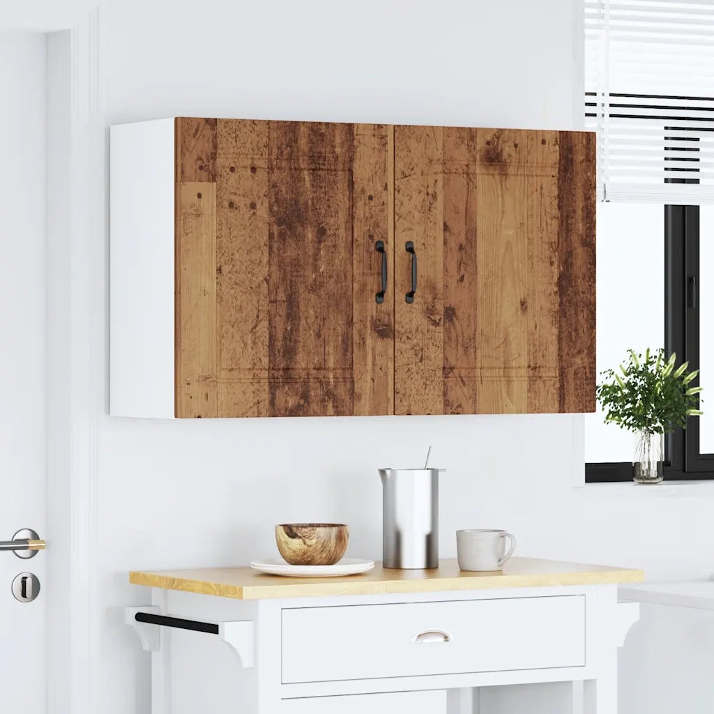 Pensili da cucina 2 pz Kalmar in Legno Multistrato Legno Antico 853574